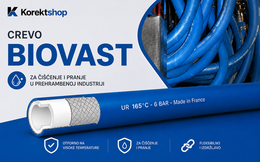 BIOVAST crevo za prehrambenu industriju – Pouzdano rešenje za pranje, čišćenje i paru