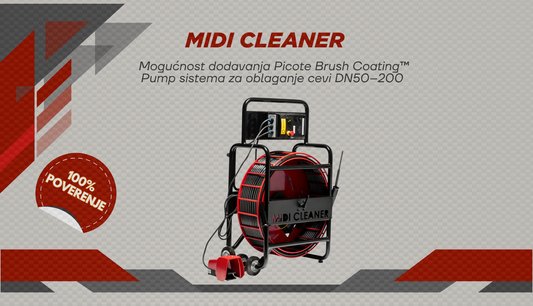 Midi Cleaner LVBOZ – profesionalno rešenje za brzo čišćenje cevi