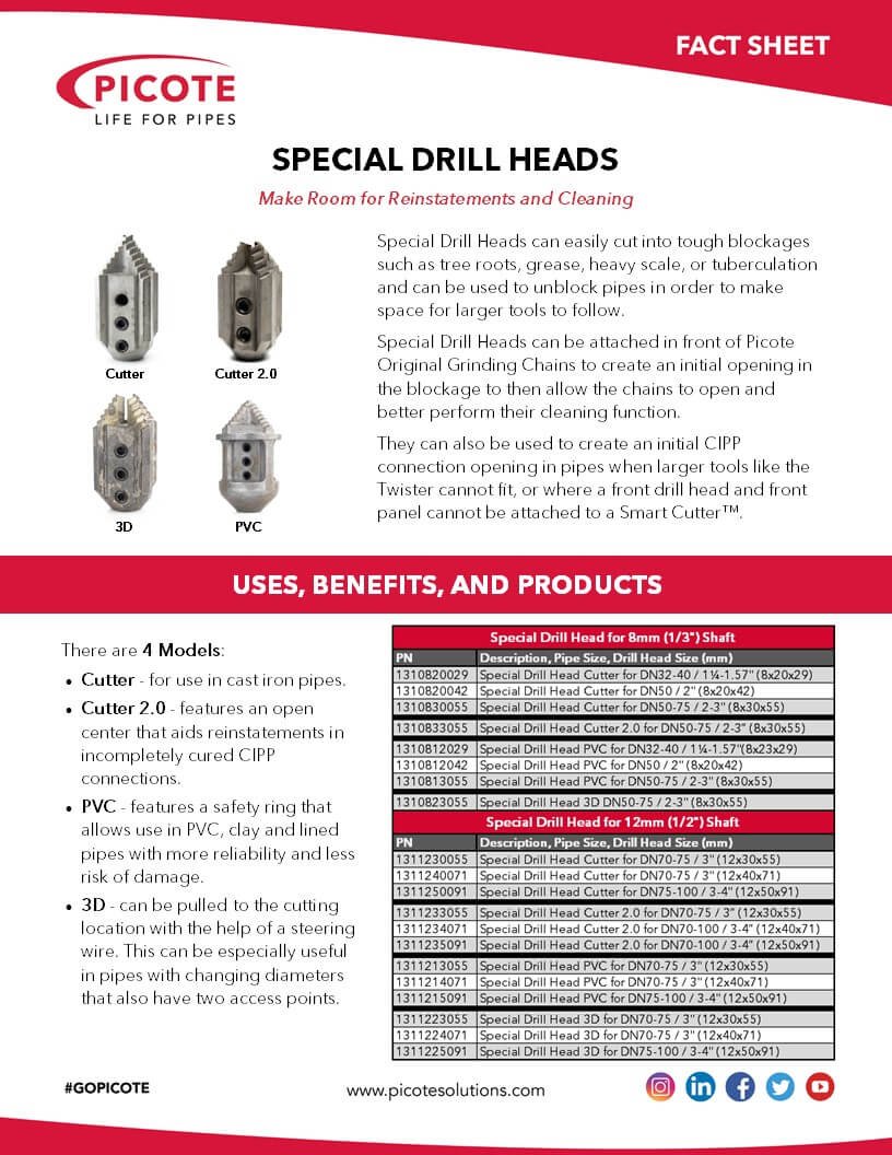Special Drill Heads & Tiger Bores