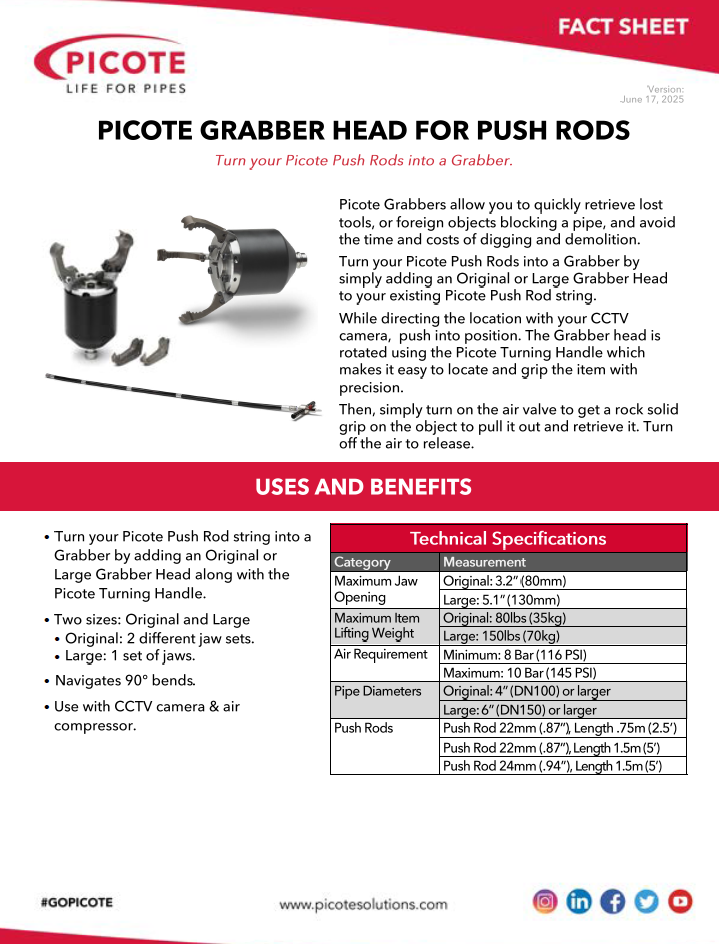 Grabber for Push Rods